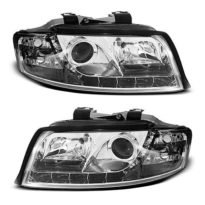 Scheinwerfer Tagfahrlicht Chrom passend für Audi A4 10.00-10.04