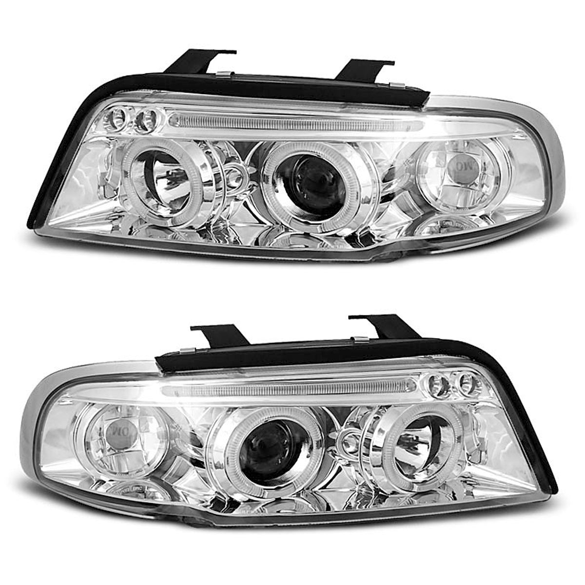 Scheinwerfer Angel Eyes Chrom passend für Audi A4 11.94-12.98