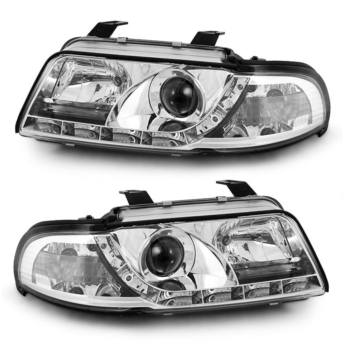 Scheinwerfer Tagfahrlicht Chrom passend für Audi A4 01.99-09.00