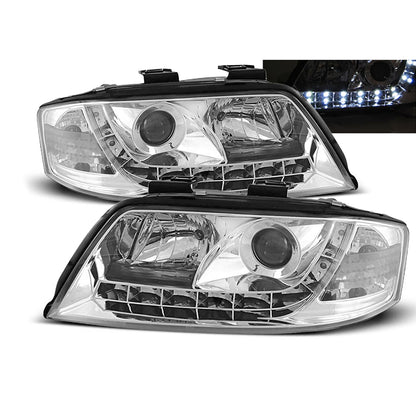 Scheinwerfer Tagfahrlicht Chrom passend für Audi A6 05.97-05.01