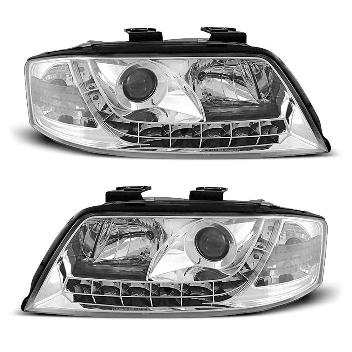 Scheinwerfer Tagfahrlicht Chrom passend für Audi A6 05.97-05.01