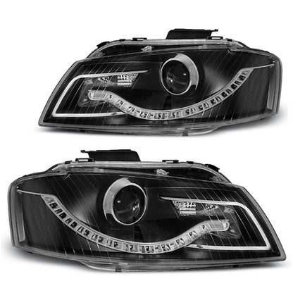 Scheinwerfer Tagfahrlicht Schwarz passend für Audi A3 8P 05.03-03.08
