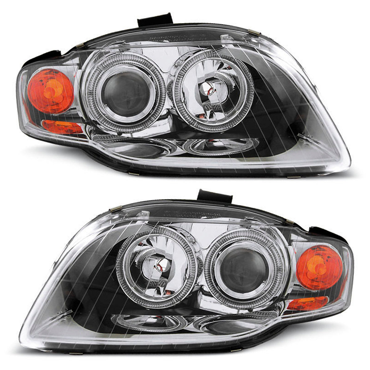 Scheinwerfer Angel Eyes Chrom passend für Audi A4 B7 11.04-03.08