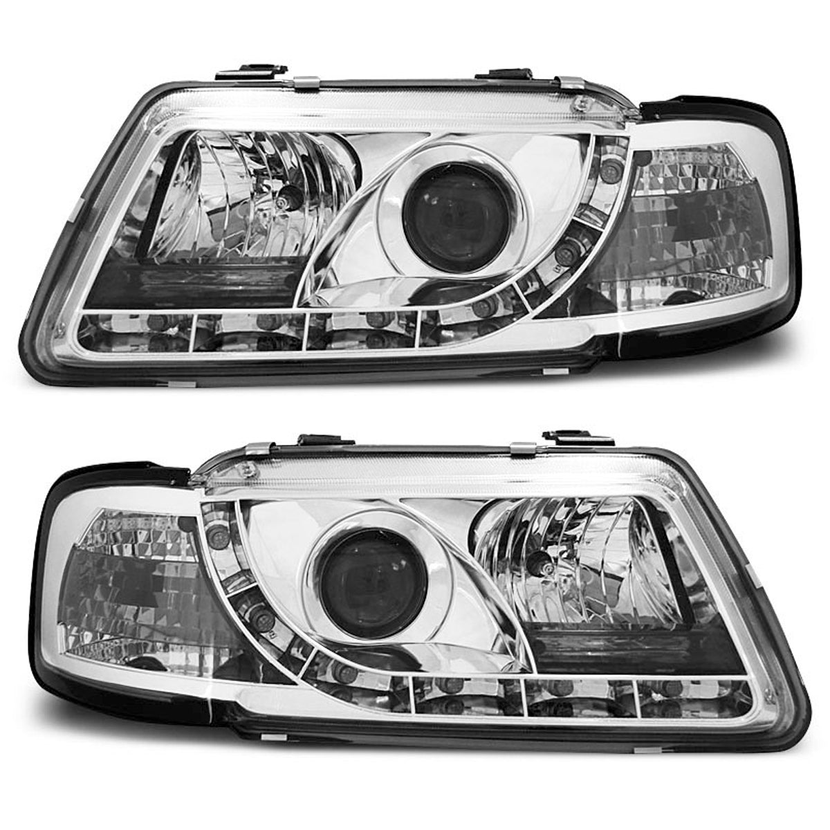 Scheinwerfer True DRL Chrom passend für Audi A3 8L 08.96-08.00
