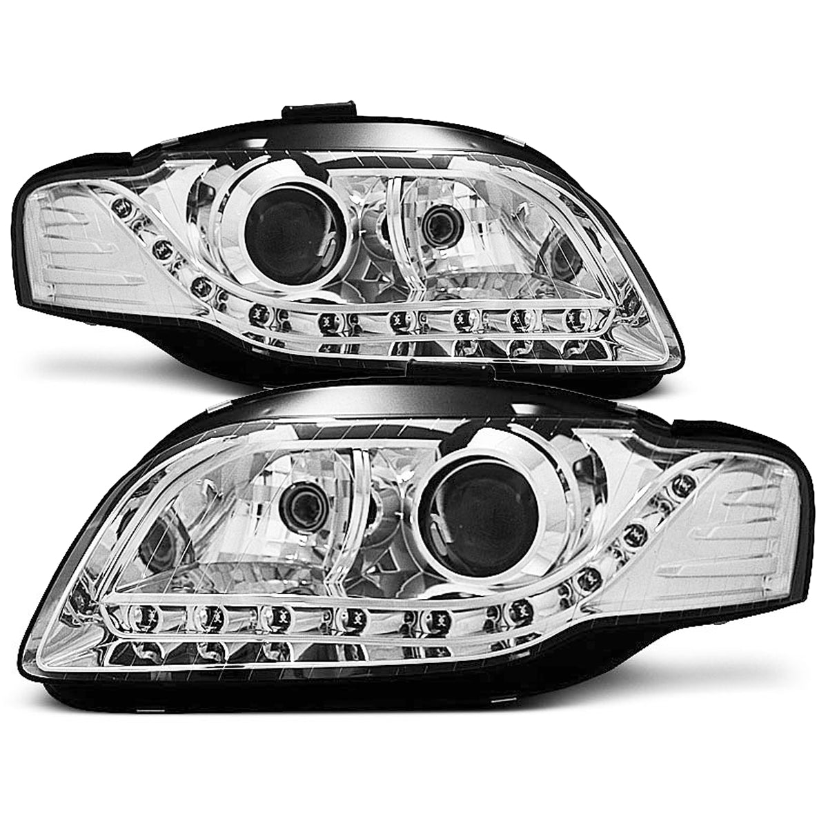 Scheinwerfer Tagfahrlicht Chrom passend für Audi A4 B7 11.04-03.08