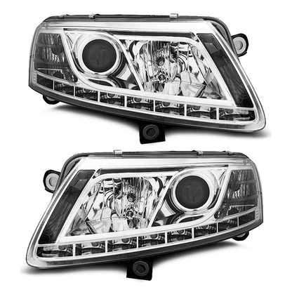 Scheinwerfer True DRL Chrom passend für Audi A6 C6 04.04-08