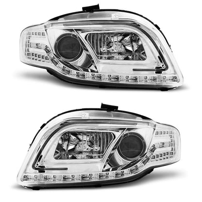 Scheinwerfer Tube Light Chrom passend für Audi A4 B7 11.04-03.08