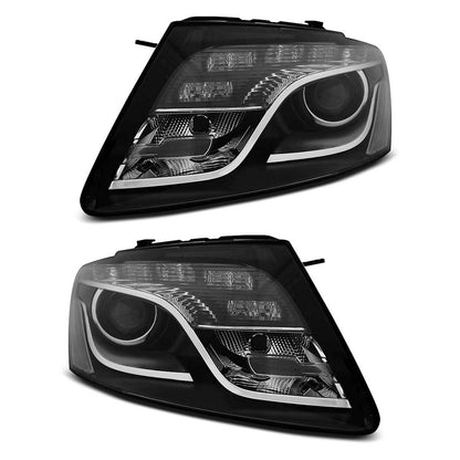 Scheinwerfer True DRL Schwarz passend für Audi Q5 11.08 - 09.12