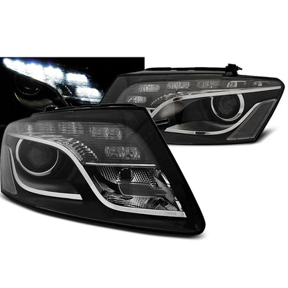 Scheinwerfer True DRL Schwarz passend für Audi Q5 11.08 - 09.12