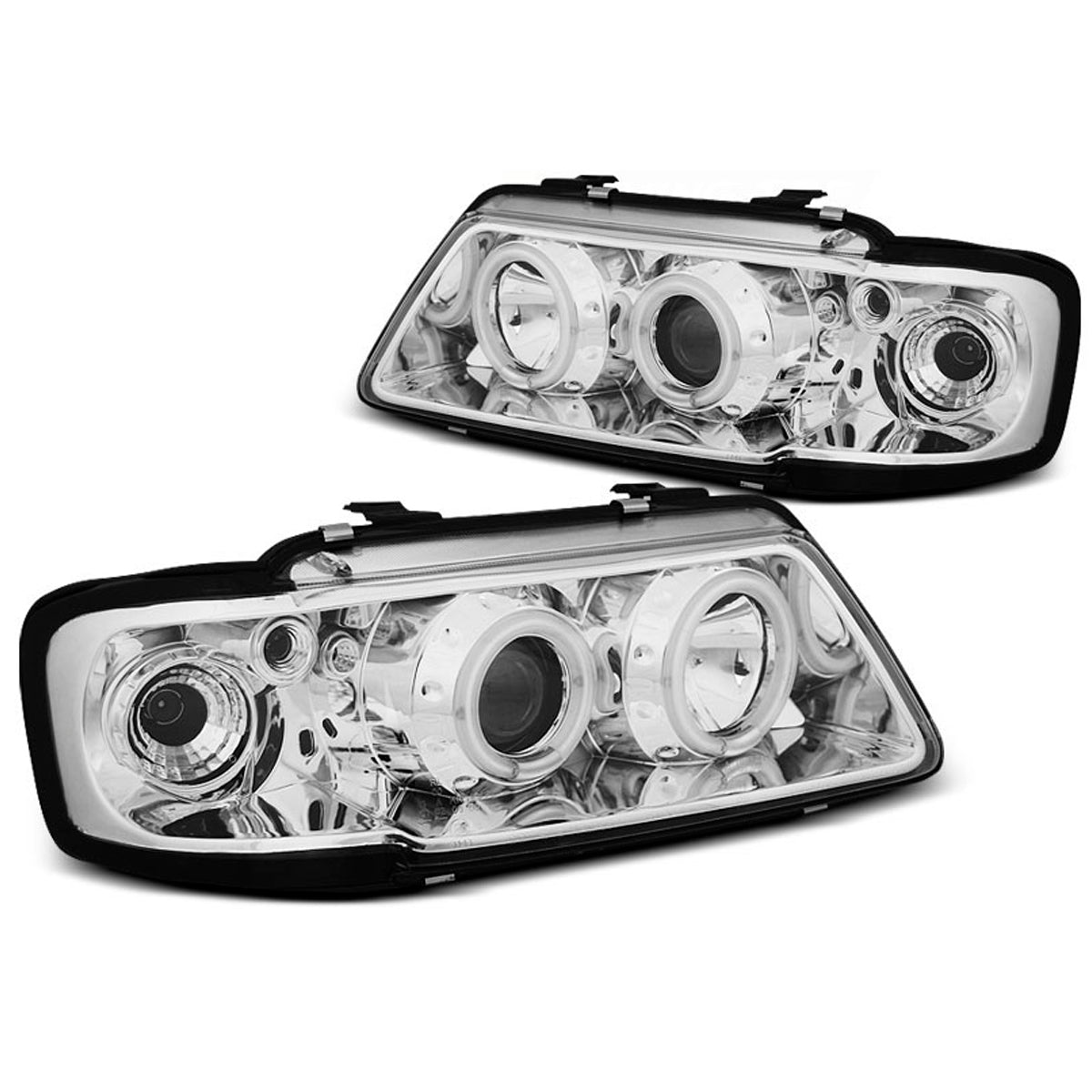 Scheinwerfer Angel Eyes CCFL Chrom passend für Audi A3 8L 08.96-08.00