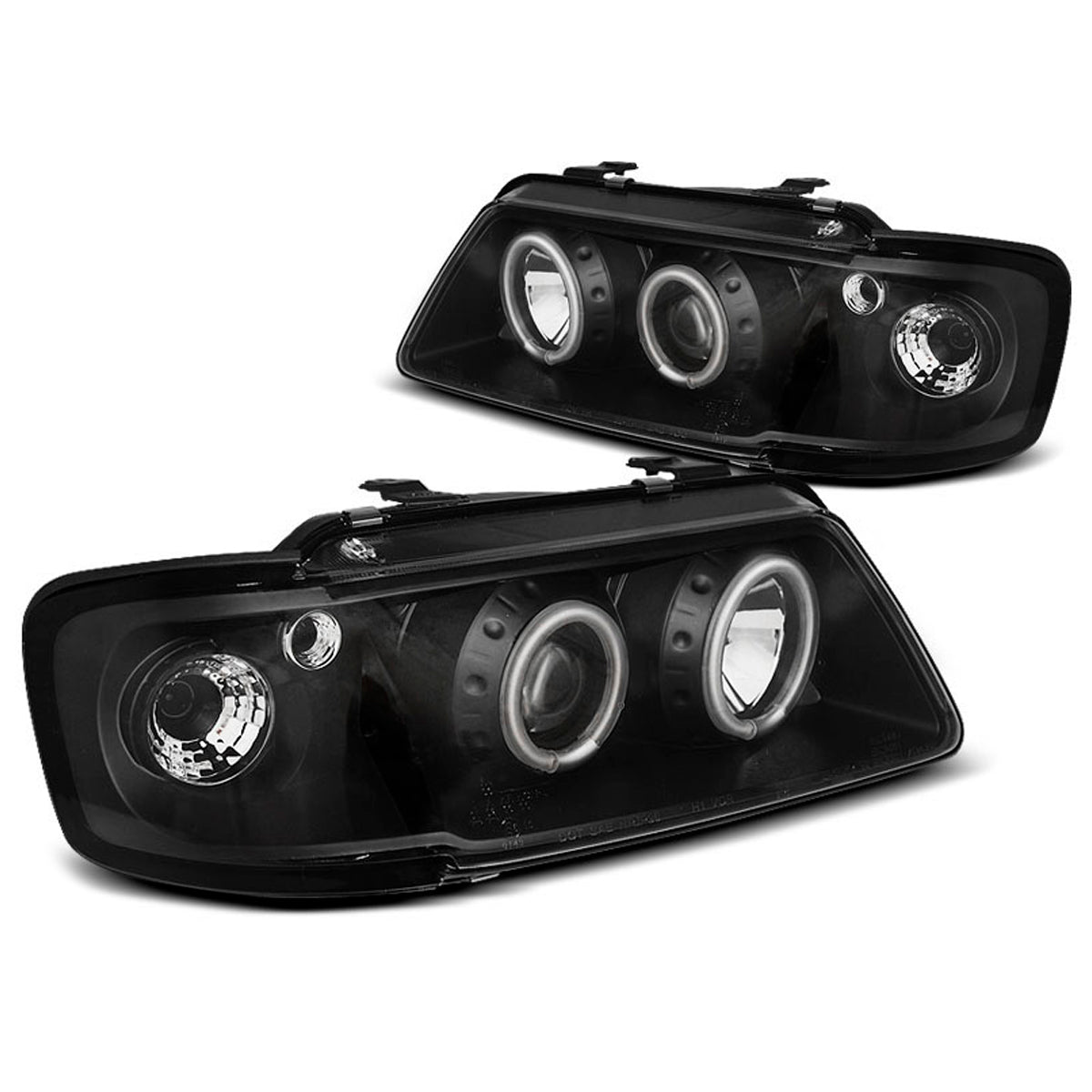 Scheinwerfer Angel Eyes CCFL Schwarz passend für Audi A3 8L 08.96-08.00