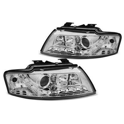 Scheinwerfer Daylight Chrom passend für Audi A4 B6 Cabrio 02-06
