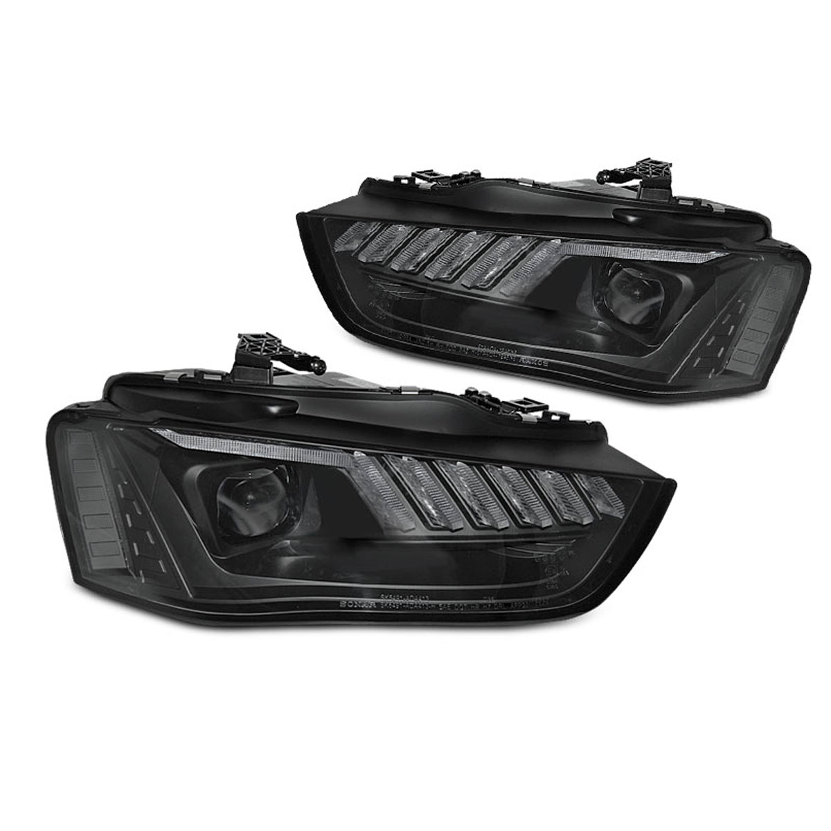 Xenon Scheinwerfer LED Schwarz SEQ passend für Audi A4 B8 12-15
