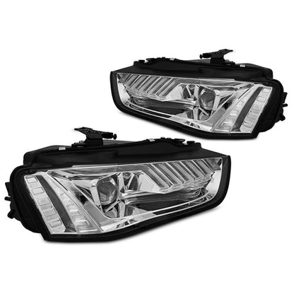 Scheinwerfer LED Chrom SEQ passend für Audi A4 B8 12-15