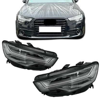 Voll-LED Scheinwerfer Schwarz passend für Audi A6 C7 (4G) 2011-2015