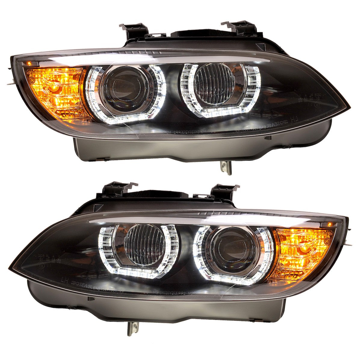 Xenon Schwarze DRL Scheinwerfer passend für BMW 3er E92 E93 2007-2010