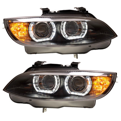 Xenon Schwarze DRL Scheinwerfer passend für BMW 3er E92 E93 2007-2010