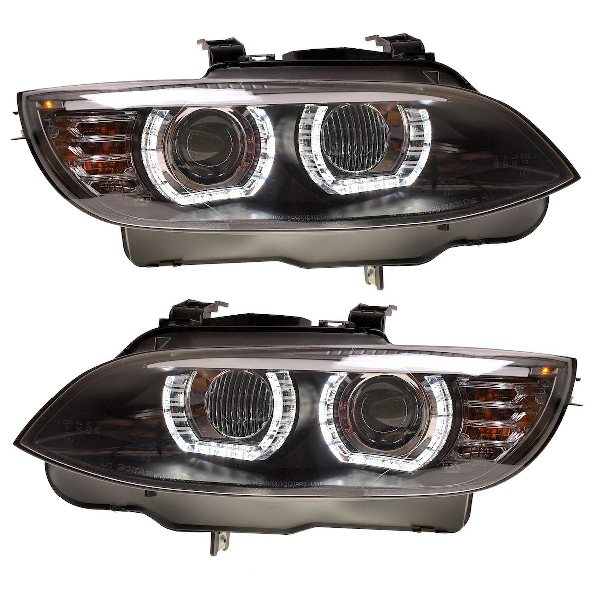 Xenon Schwarze DRL Scheinwerfer passend für BMW 3er E92 E93 2007-2010