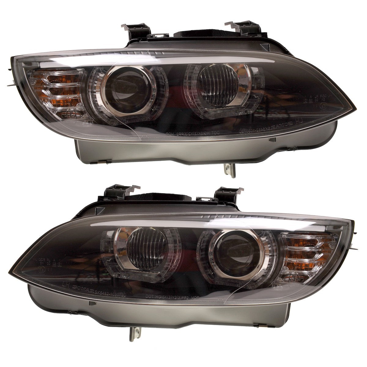 Xenon Schwarze DRL Scheinwerfer passend für BMW 3er E92 E93 2007-2010