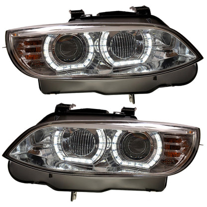 Scheinwerfer Xenon Chrome mit Tagfahrlicht passend für BMW 3er (E92) Coupe und (E93) Cabrio Vor-Facelift 2007-2010