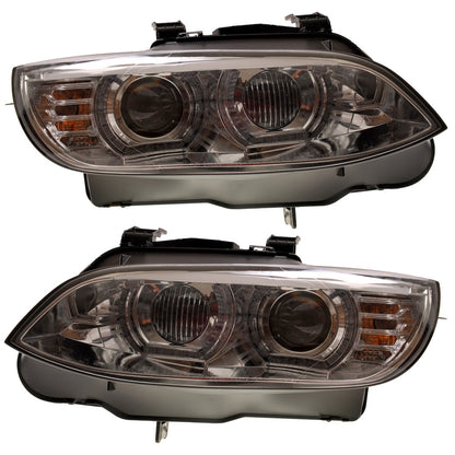 Scheinwerfer Xenon Chrome mit Tagfahrlicht passend für BMW 3er (E92) Coupe und (E93) Cabrio Vor-Facelift 2007-2010
