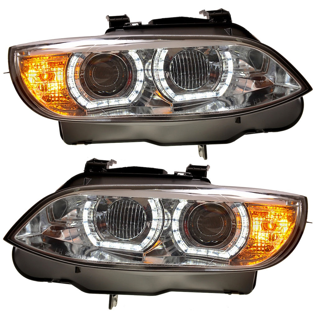 Scheinwerfer Xenon Chrome mit Tagfahrlicht und AFS passend für BMW 3er (E92) Coupe und (E93) Cabrio Vor-Facelift 2007-2010