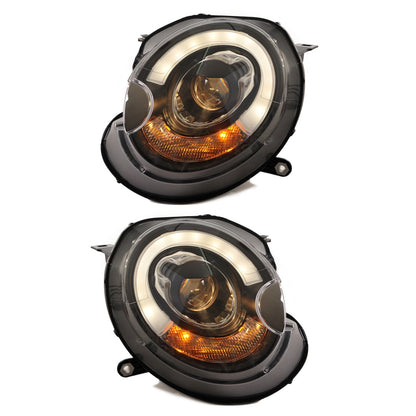 Scheinwerfer Halogen Schwarz passend für MINI (R56) Schrägheck 2006-2010