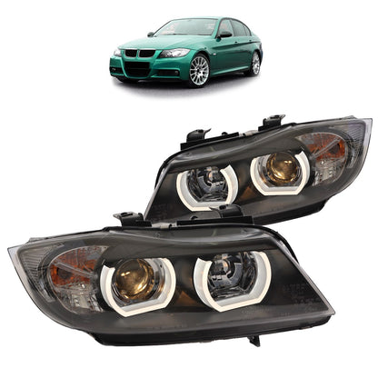 Scheinwerfer Xenon Schwarz passend für BMW 3er E90 E91 2005-2008