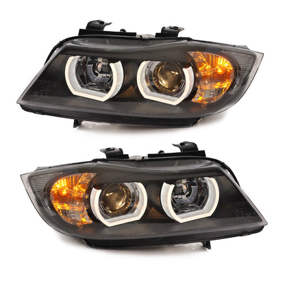 Scheinwerfer Xenon Schwarz passend für BMW 3er E90 E91 2005-2008