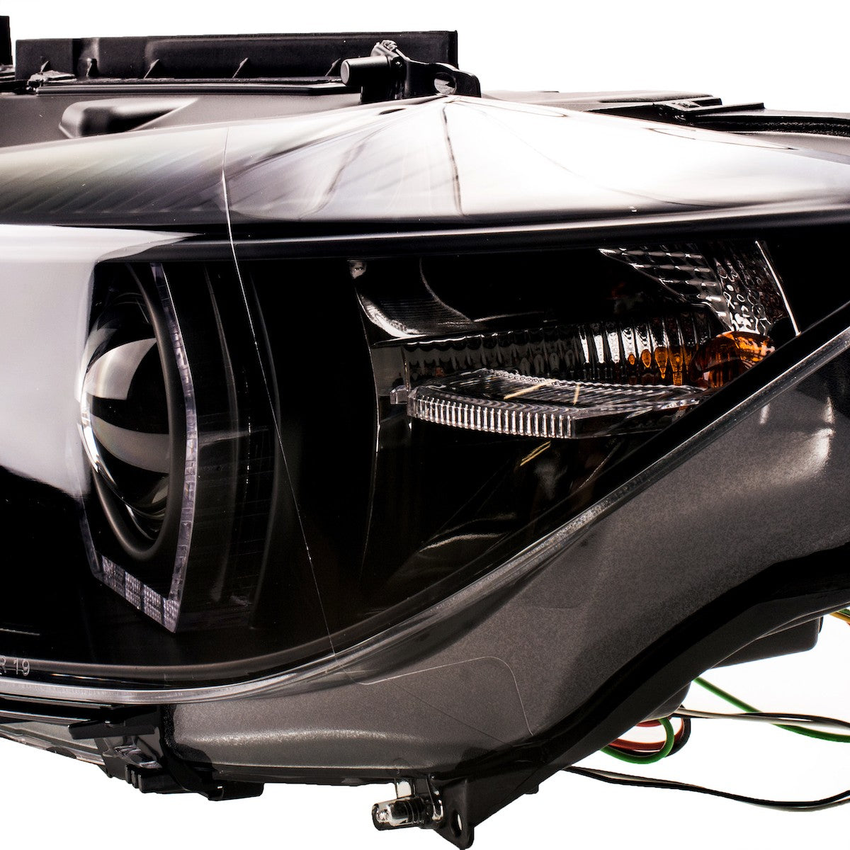 Halogen Schwarz DRL Scheinwerfer passend für BMW 3er F30 F31 2015-2018