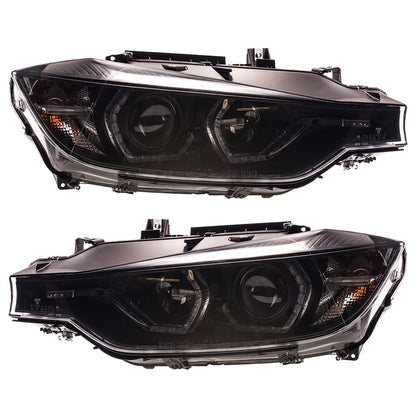 Scheinwerfer Halogen Schwarz DRL passend für BMW 3er F30/F31 2012-2015