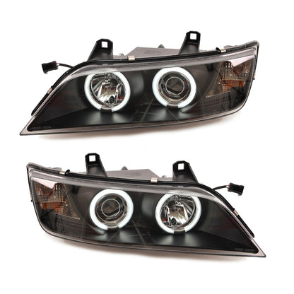 Scheinwerfer Halogen Schwarz mit CCFL passend für BMW Z3 (E36) Roadster und Coupe 1996-2002