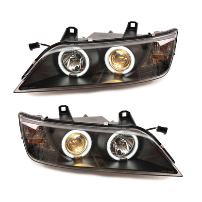 Scheinwerfer Halogen Schwarz mit CCFL passend für BMW Z3 (E36) Roadster und Coupe 1996-2002
