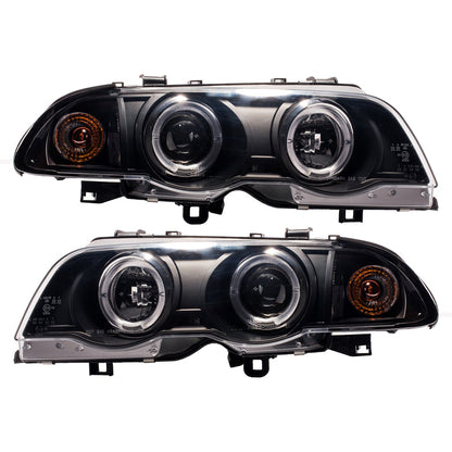 Scheinwerfer Halogen Schwarz passend für BMW 3er (E46) Limousine Touring Vor-Facelift 1998-2001