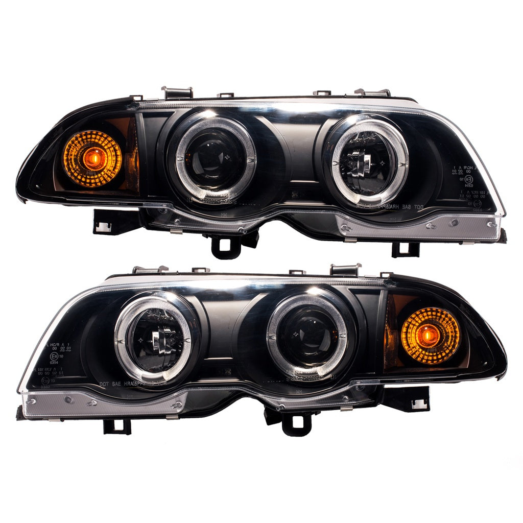 Scheinwerfer Halogen Schwarz passend für BMW 3er (E46) Limousine Touring Vor-Facelift 1998-2001