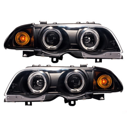 Scheinwerfer Halogen Schwarz passend für BMW 3er (E46) Limousine Touring Vor-Facelift 1998-2001