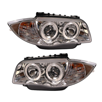 Scheinwerfer Halogen Chrome passend für BMW 1er (E81, E87) Schrägheck, 1er (E88) Cabrio, 1er (E82) Coupe 2004-2011