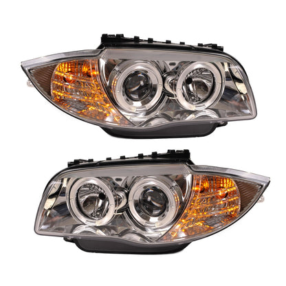 Scheinwerfer Halogen Chrome passend für BMW 1er (E81, E87) Schrägheck, 1er (E88) Cabrio, 1er (E82) Coupe 2004-2011
