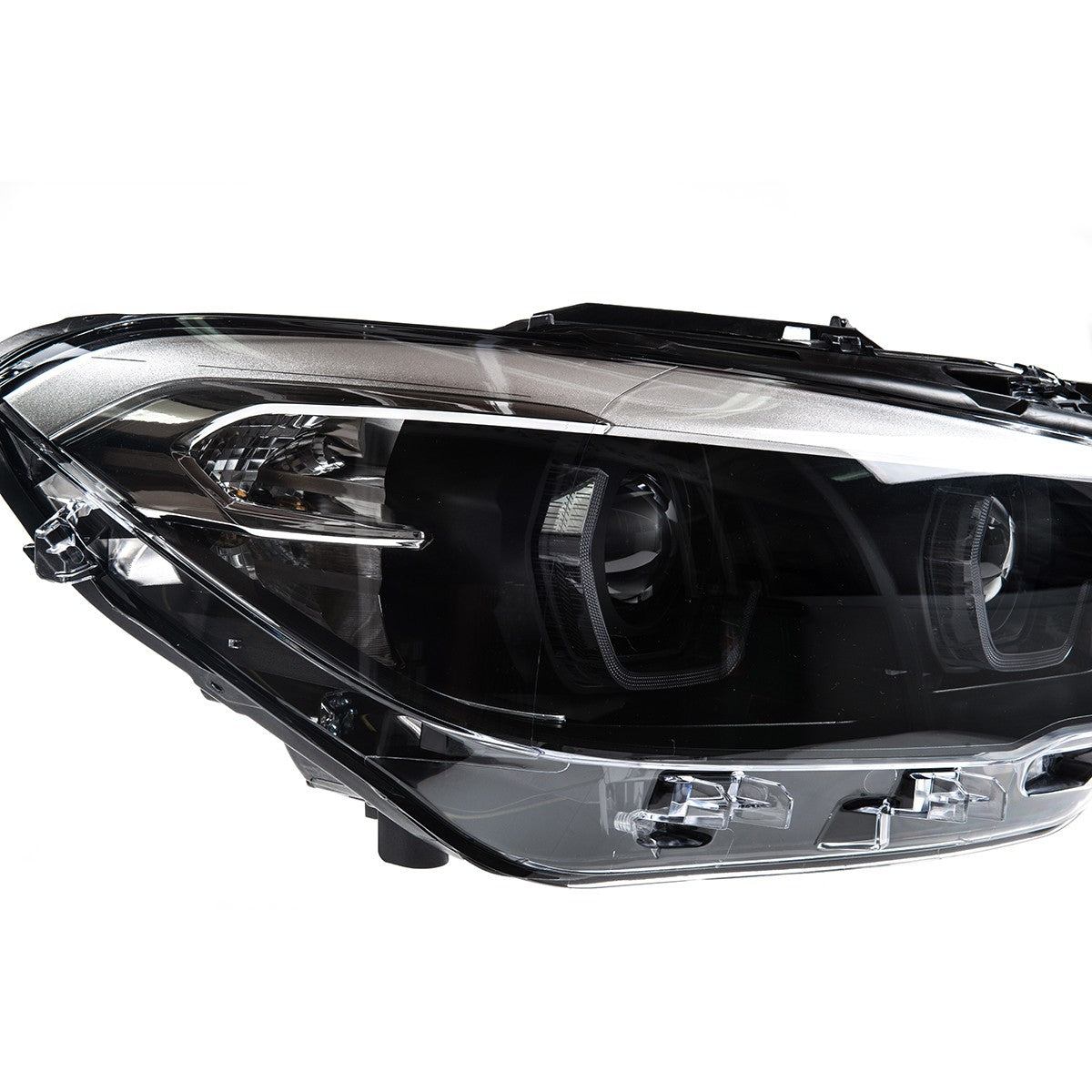 Voll-LED Schwarze Scheinwerfer passend für BMW 1er F20 F21 2015-2019