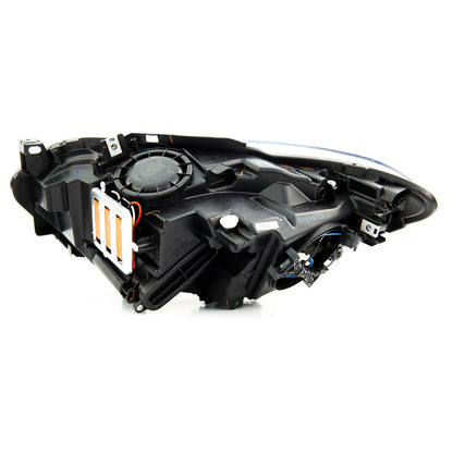Schwarze LED Angel Eye Scheinwerfer passend für BMW 1er F20 F21 2011-2015