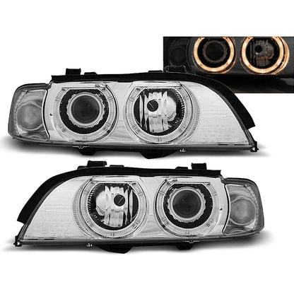 Xenon Scheinwerfer Angel Eyes Chrom passend für BMW E39 09.95-06.03