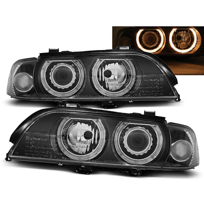 Xenon Scheinwerfer Angel Eyes Schwarz passend für BMW E39 09.95-06.03