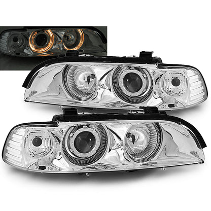 Scheinwerfer Angel Eyes Chrom passend für BMW E39 09.95-06.03