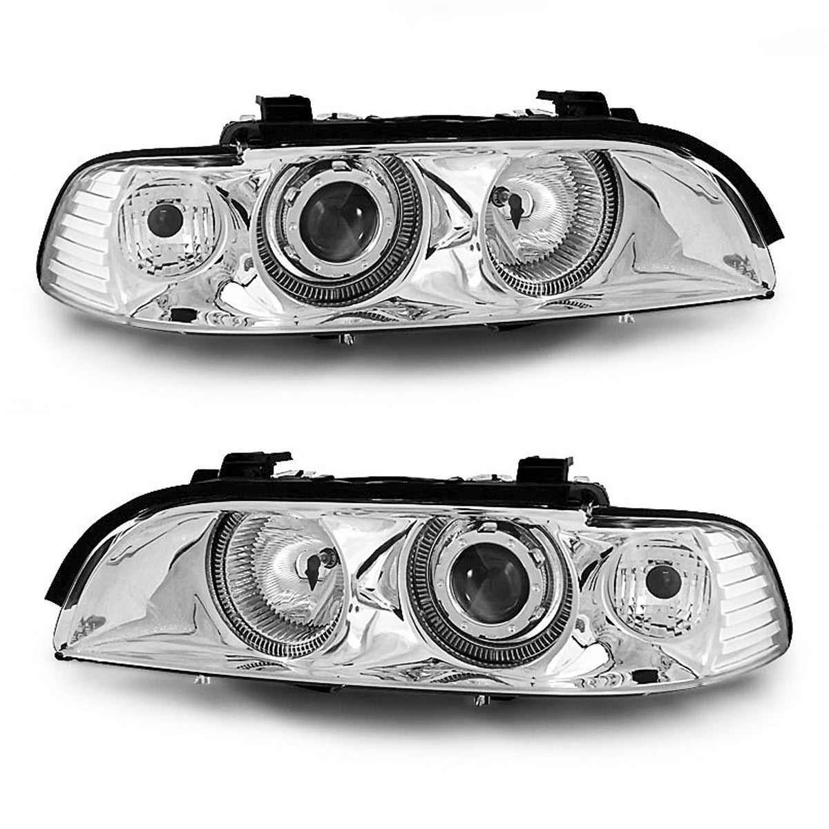 Scheinwerfer Angel Eyes Chrom passend für BMW E39 09.95-06.03
