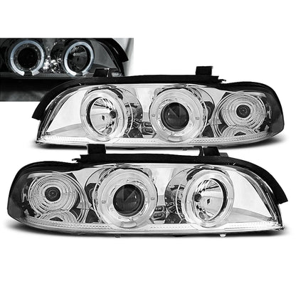 Scheinwerfer Angel Eyes Chrom passend für BMW E39 09.95-05.03