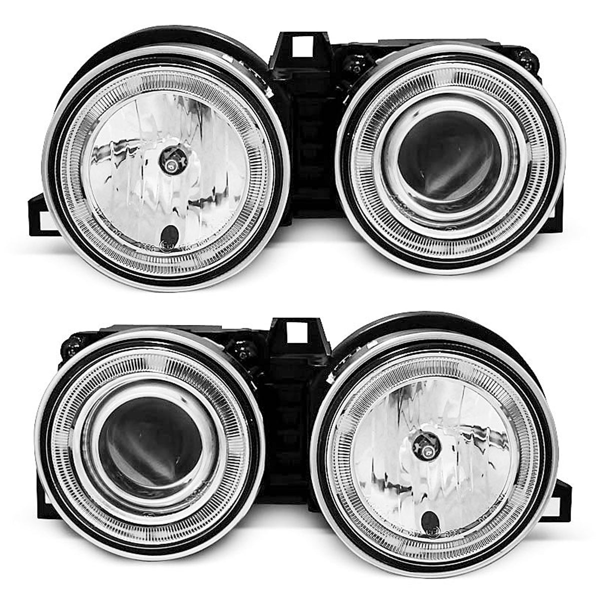 Scheinwerfer Angel Eyes Chrom passend für BMW E30 11.82-06.94