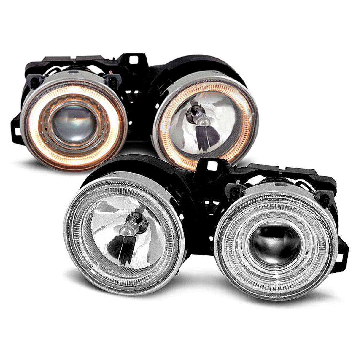 Scheinwerfer Angel Eyes Chrom passend für BMW E30 11.82-06.94