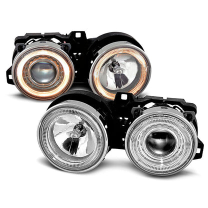 Scheinwerfer Angel Eyes Chrom passend für BMW E30 11.82-06.94