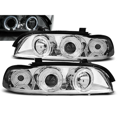 Scheinwerfer Angel Eyes Chrom passend für BMW E39 09.95-05.03