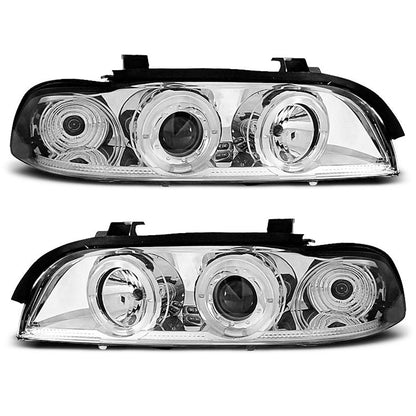 Scheinwerfer Angel Eyes Chrom passend für BMW E39 09.95-05.03